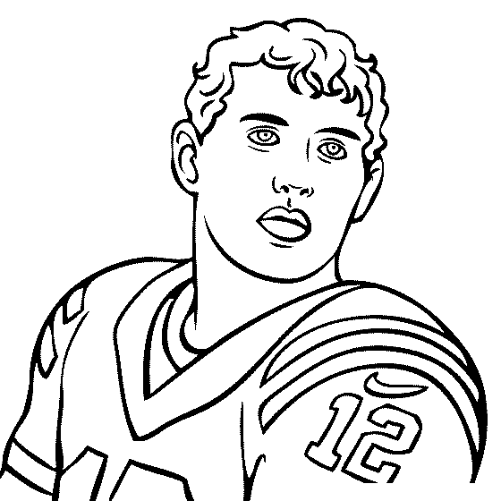 Free Andrew Luck Coloring Pages